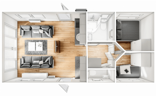 Casa Móvil Malta Haus 2 dormitorios  con Terraza en la Azotea - Imagen 2