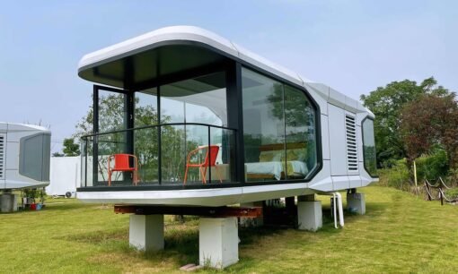Casa Cápsula E7 con 2 camas, 1 baño y balcón - Imagen 5