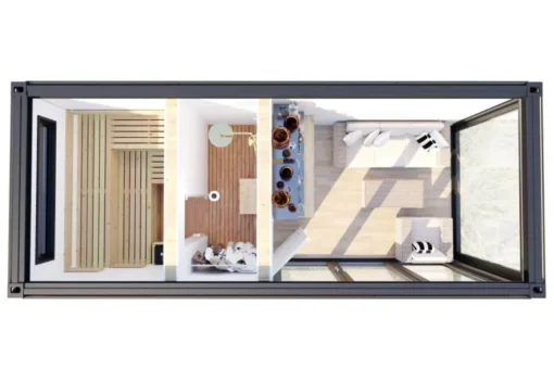 CABINA SAUNA CONTENEDOR V7 6X2M - Imagen 2