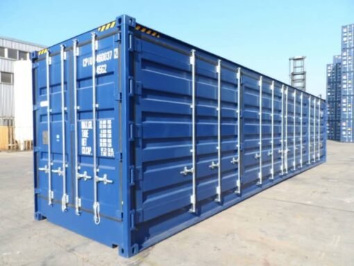 CONTENEDOR MARÍTIMO PRIMER VIAJE APERTURA LATERAL CUBO DE 40 PIES DE ALTO - Imagen 7