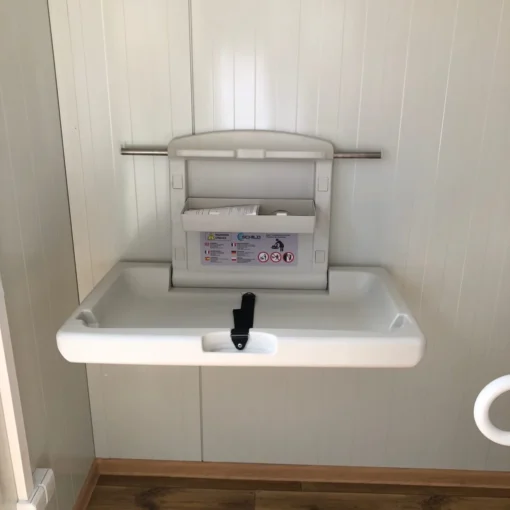 Contenedor de panel sándwich con aseo, aseo para discapacitados, 6,00×3,00 - Imagen 7