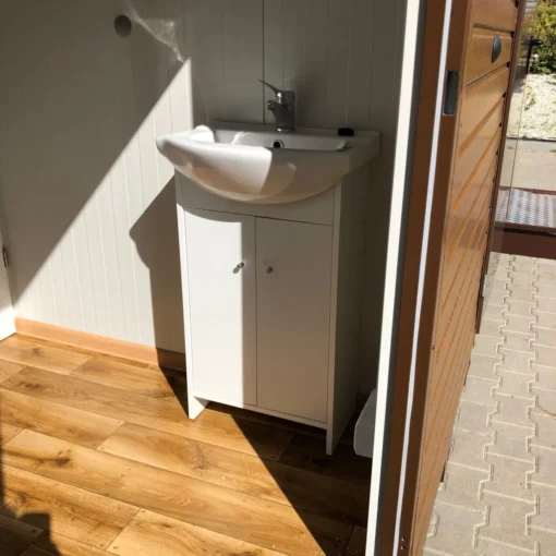 Contenedor de panel sándwich con aseo, aseo para discapacitados, 6,00×3,00 - Imagen 10