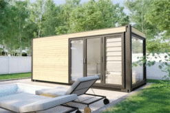 CABINA SAUNA CONTENEDOR V7 6X2M